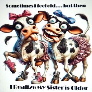 Hand Crafted Whimsical Cow Art with Pink and Blue Accents